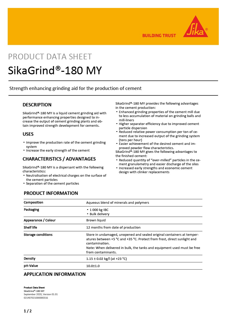 SikaGrind®-180 MY