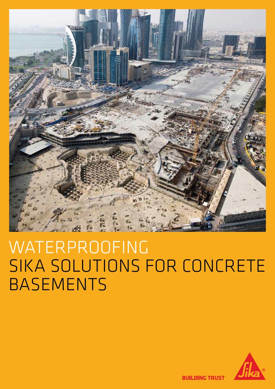SIka solutions for watertight basement